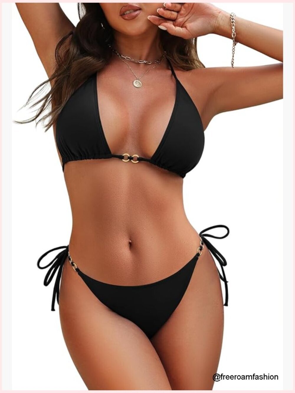 Two Piece Bikini Set Halter Triangle Swimsuits